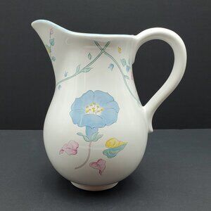 Block Bernarda Victoriana Pitcher 1988 Made in Portugal Floral Pitcher Vase